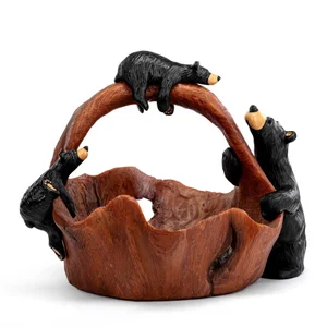 Jeff Fleming Bears - Bear Timber Grand Basket — Bear Country Gallery